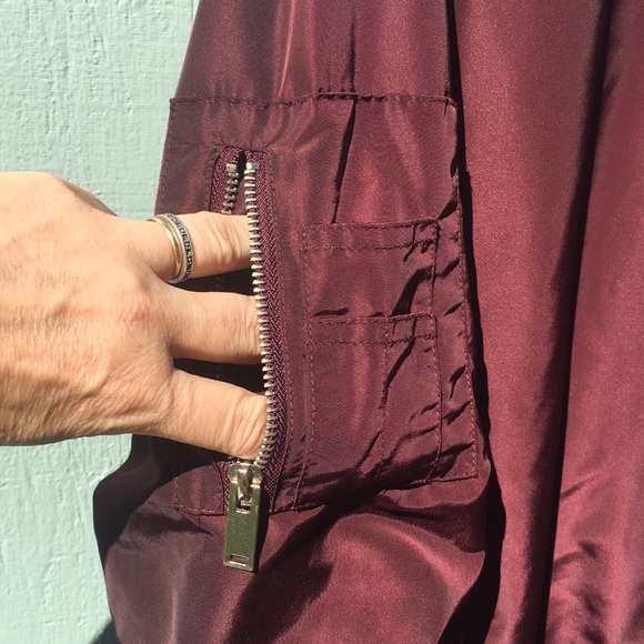 red bomber coat lace ribbon - Picture 7 of 11